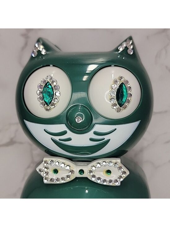 Kit-Cat Klock Other - Vintage Ivy Green Jeweled Kit Cat Klock Clock SUPER RARE NOS